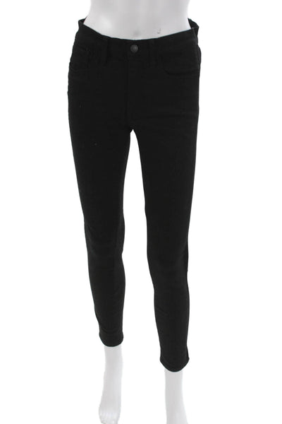 Madewell Womens Skinny High Rise Black Jeans Button Inseam 26 Size 27