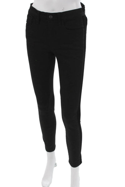 Madewell Womens Skinny High Rise Black Jeans Button Inseam 26 Size 27