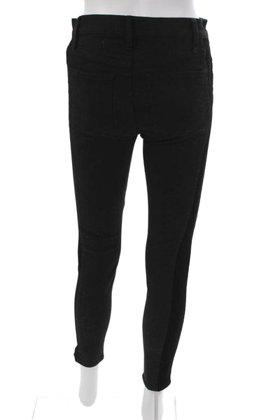 Madewell Womens Skinny High Rise Black Jeans Button Inseam 26 Size 27