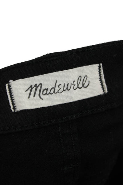 Madewell Womens Skinny High Rise Black Jeans Button Inseam 26 Size 27