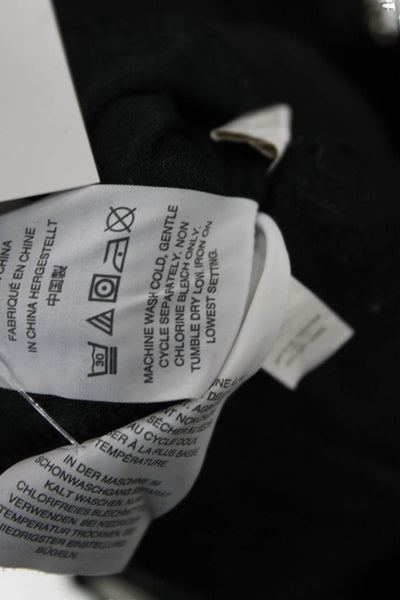 Madewell Womens Skinny High Rise Black Jeans Button Inseam 26 Size 27