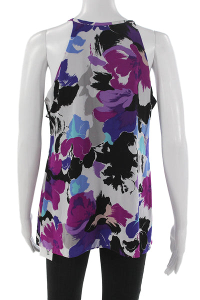 nicole by Nicole Miller Womens Floral V-Neck Camisole Multicolor Size M