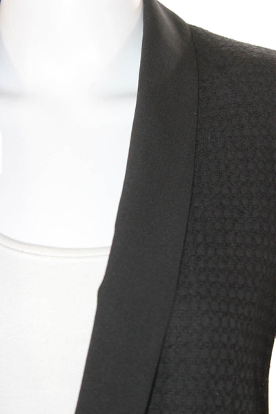 Vince Womens Tuxedo Blazer Black Viscose Button Long Sleeve Size 2