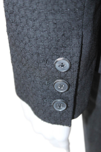 Vince Womens Tuxedo Blazer Black Viscose Button Long Sleeve Size 2