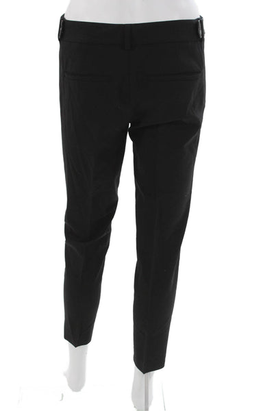 Vince Womens Black Ankle Pants Wool Zip Size 2
