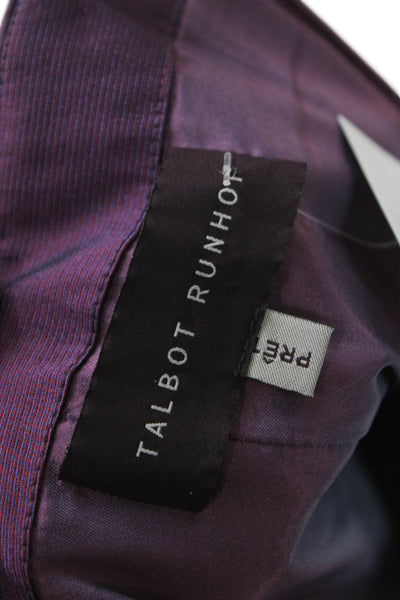 Talbot Runhof Women Purple Strapless Sheath Dress Size S