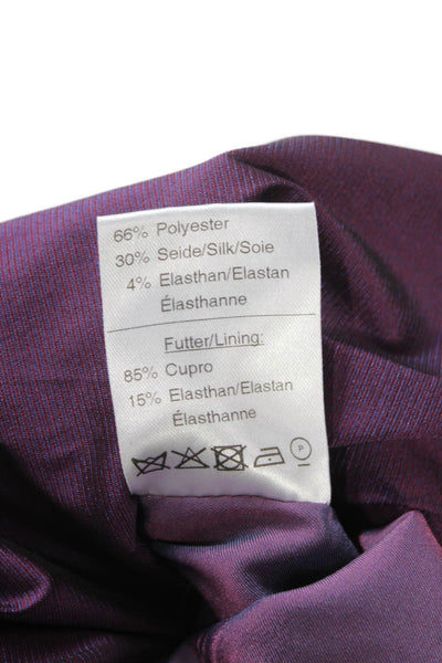 Talbot Runhof Women Purple Strapless Sheath Dress Size S