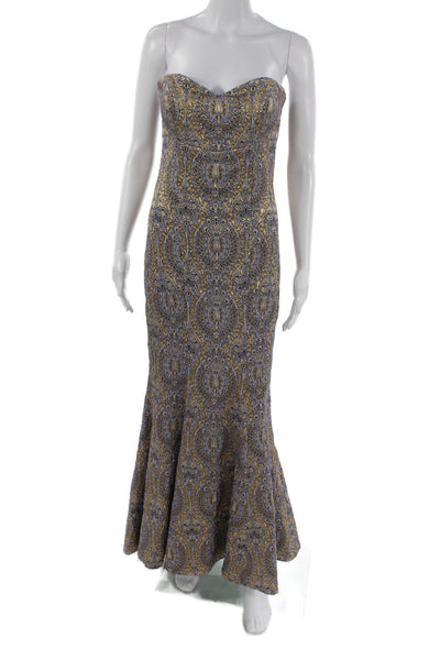 Nicole Miller Collection Women Mermaid Dress Multicolor Size 6