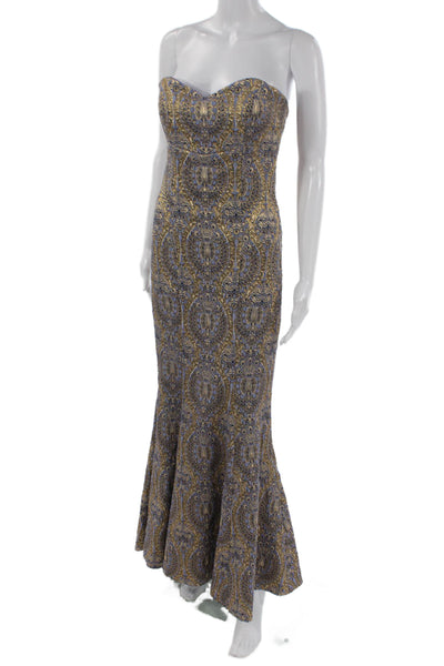 Nicole Miller Collection Women Mermaid Dress Multicolor Size 6