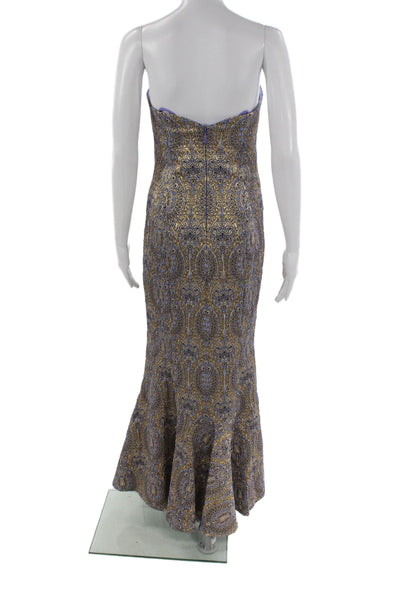 Nicole Miller Collection Women Mermaid Dress Multicolor Size 6