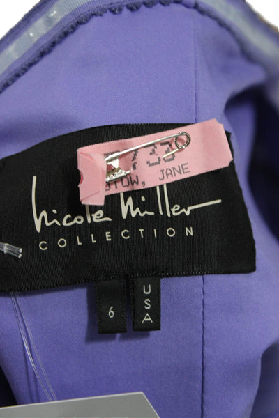 Nicole Miller Collection Women Mermaid Dress Multicolor Size 6