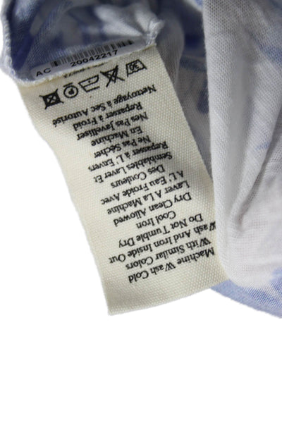 Love Shack Fancy Womens Cropped White Floral Tee Short Sleeve Size XL