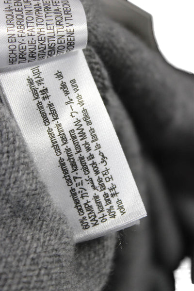 Zara Women Cashmere Gray Crew Neck Pullover Long Sleeve Size S