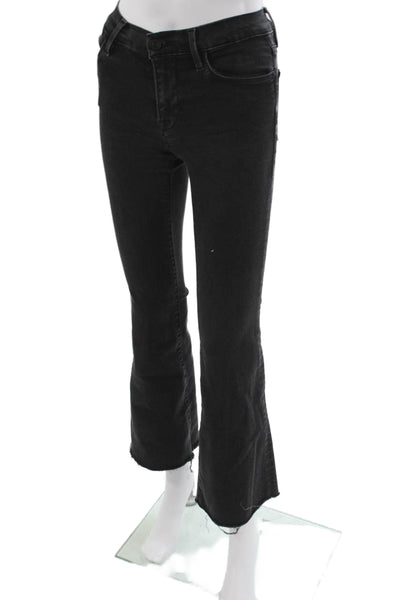 Frame Womens Flared High Rise Black Jeans Cotton Blend Size 23