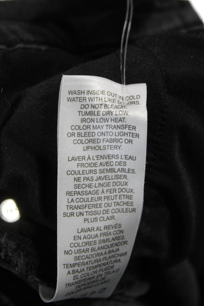 Frame Womens Flared High Rise Black Jeans Cotton Blend Size 23
