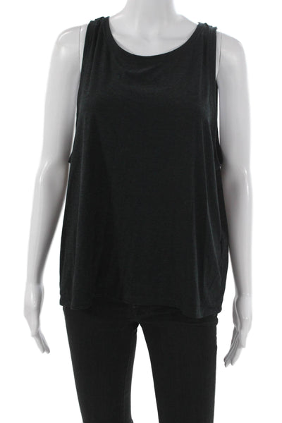 Beyond Yoga Womens Basic Scoop Neck Tank Black Polyester Size XL