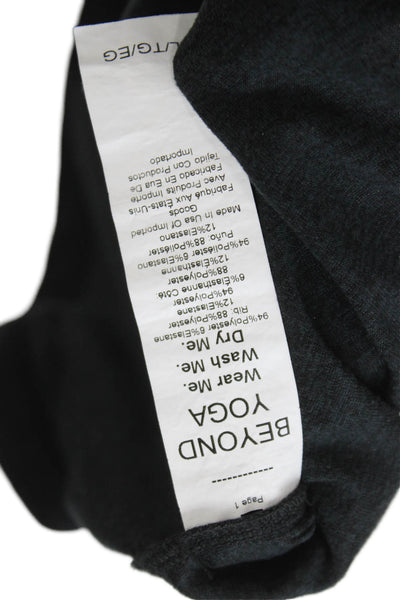 Beyond Yoga Womens Basic Scoop Neck Tank Black Polyester Size XL