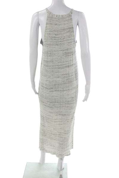 Splendid Women Maxi Dress Multicolor Striped Cotton Sleeveless Round Neck Size L