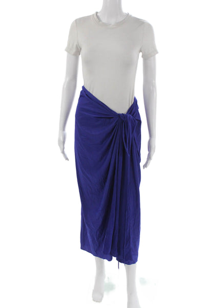 Lenny Niemeyer Women Maxi Skirt Blue Tie Waist Size One Size