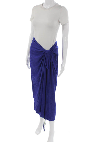 Lenny Niemeyer Women Maxi Skirt Blue Tie Waist Size One Size