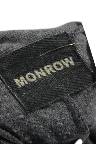 Monrow Women Gray Drawstring Jogger Pants Size S