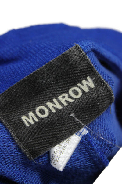 Monrow Womens Capri Pants Blue Drawstring Polyester Size XS