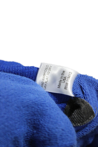 Monrow Womens Capri Pants Blue Drawstring Polyester Size XS