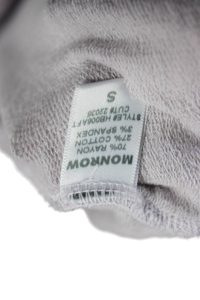 Monrow Womens Sweatpants Gray Drawstring Rayon Cotton Spandex Size S