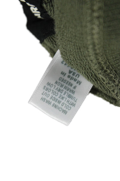 Monrow Womens Jogger Pants Green Drawstring Rayon Size XS