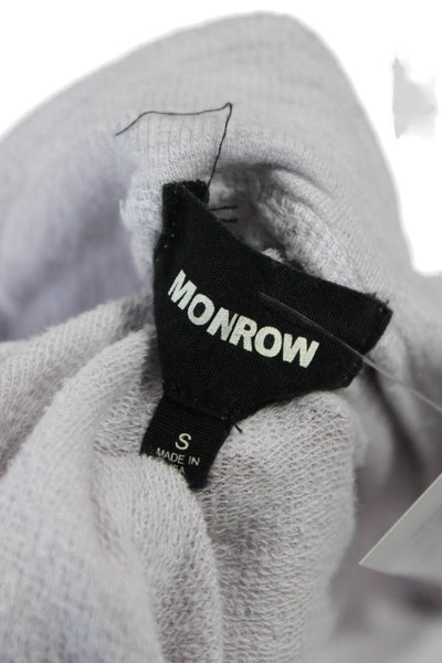 Monrow Womens Jogger Pants Gray Drawstring Rayon Size S