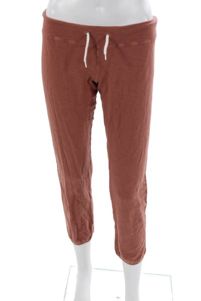 Monrow Womens Brown Drawstring Sweatpants Rayon Cotton Spandex Size S