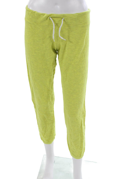 Monrow Womens Sweatpants Yellow Drawstring Rayon Casual Size S