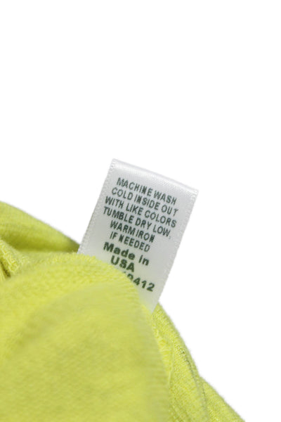 Monrow Womens Sweatpants Yellow Drawstring Rayon Casual Size S