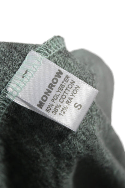 Monrow Womens Basic Scoop Neck Sleeveless Tank Green Size S