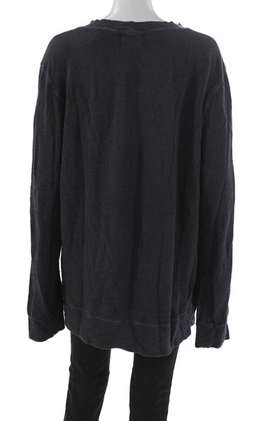 Monrow Women Gray Long Sleeve Pullover Size XL