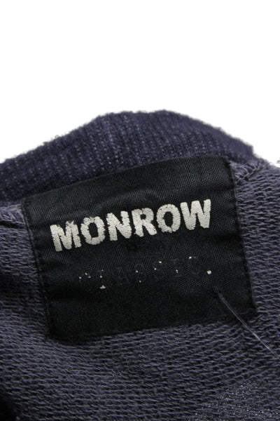 Monrow Women Gray Long Sleeve Pullover Size XL