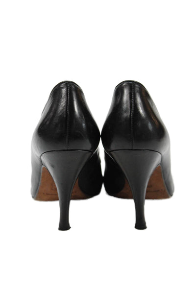 Donald J Pliner Womens Cap Toe Color Block Heels Pumps Shoes Black Size 7M