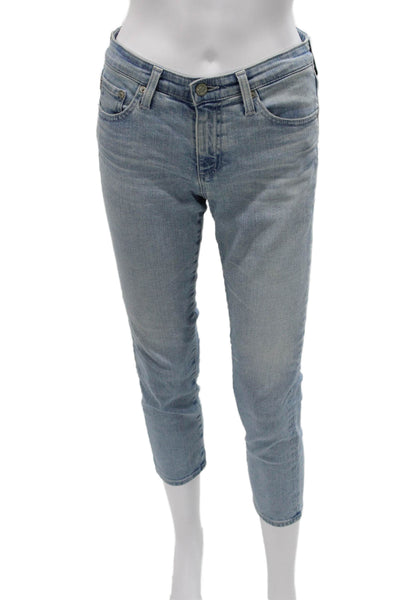 AG-ED Denim Women Cropped Blue Jeans Cotton Size 26