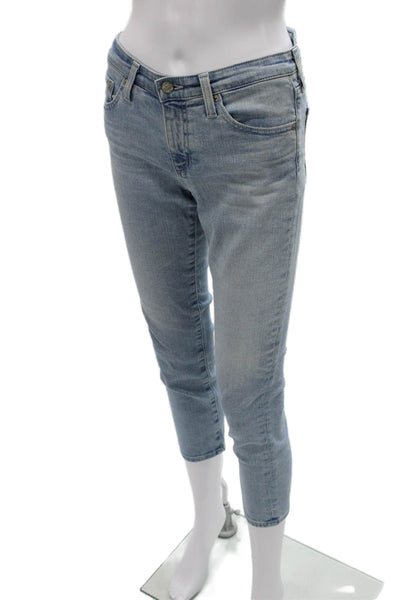 AG-ED Denim Women Cropped Blue Jeans Cotton Size 26