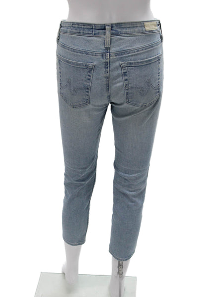 AG-ED Denim Women Cropped Blue Jeans Cotton Size 26