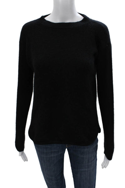 Saks Fifth Avenue Womens Black Cashmere Crewneck Sweater Size XS