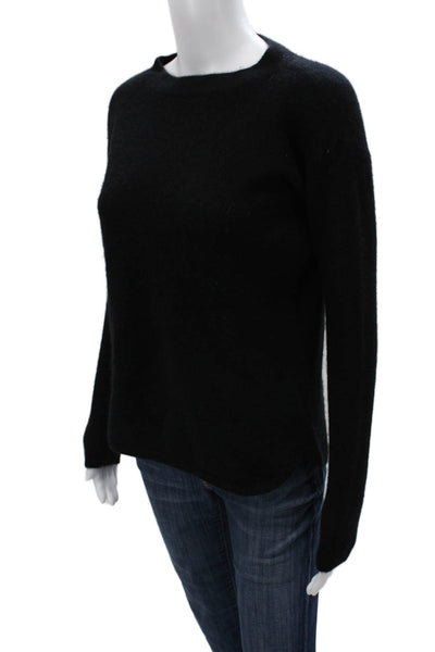Saks Fifth Avenue Womens Black Cashmere Crewneck Sweater Size XS
