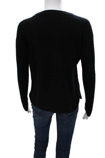 Saks Fifth Avenue Womens Black Cashmere Crewneck Sweater Size XS