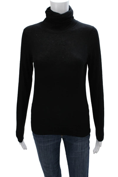Michael Kors Womens Pullover Turtleneck Wool Long Sleeve Black Size S