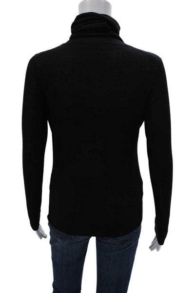 Michael Kors Womens Pullover Turtleneck Wool Long Sleeve Black Size S