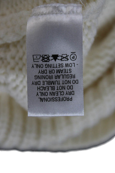 Monse Womens Ivory 100% Wool Turtleneck Pullover Long Sleeve Size XS