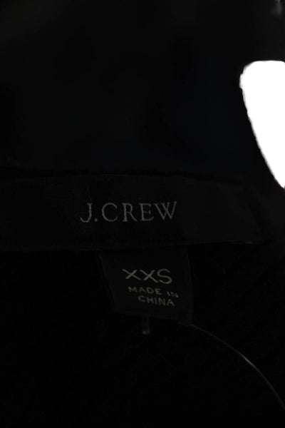 J Crew Womens Black V-Neck Cashmere Blend Sleeveless Tank Size 2XS