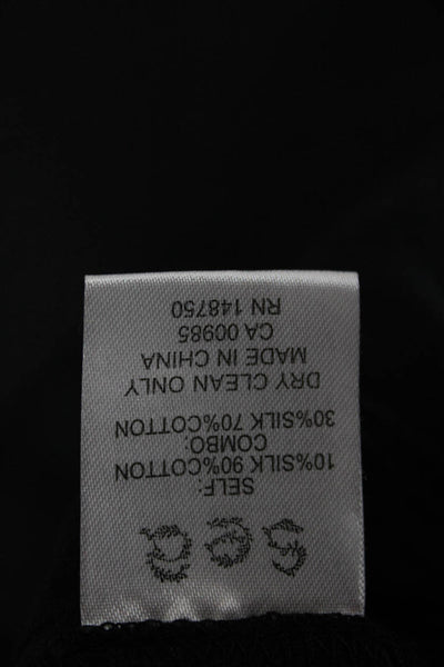 Sea New York Women Basic Sleeveless High Neck Black Blouse Size 0