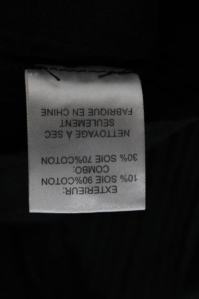Sea New York Women Basic Sleeveless High Neck Black Blouse Size 0