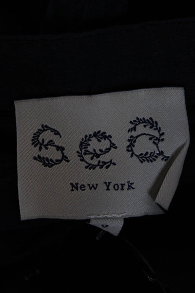 Sea New York Women Basic Sleeveless High Neck Black Blouse Size 0